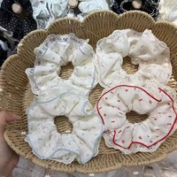 Nouveau style élégant coréen, dentelle à motif de fleurs de cerisier, double couche, design floral en treillis, fait main, haute élasticité
