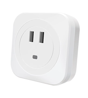 Veilleuse LED carrée moderne 2026 avec capteur de mouvement, chargeur USB pour PC, 8lm, 3 températures de couleur (3000K, 4000K, 6500K), 80Ra, pour chambre et couloir
