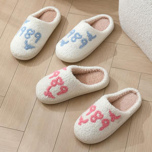 New Product Indoor Outdoor Soft Winter Plush for Slippers Explosion Design High Material Fruit Logo Light Weight Comfort - Product Image 1