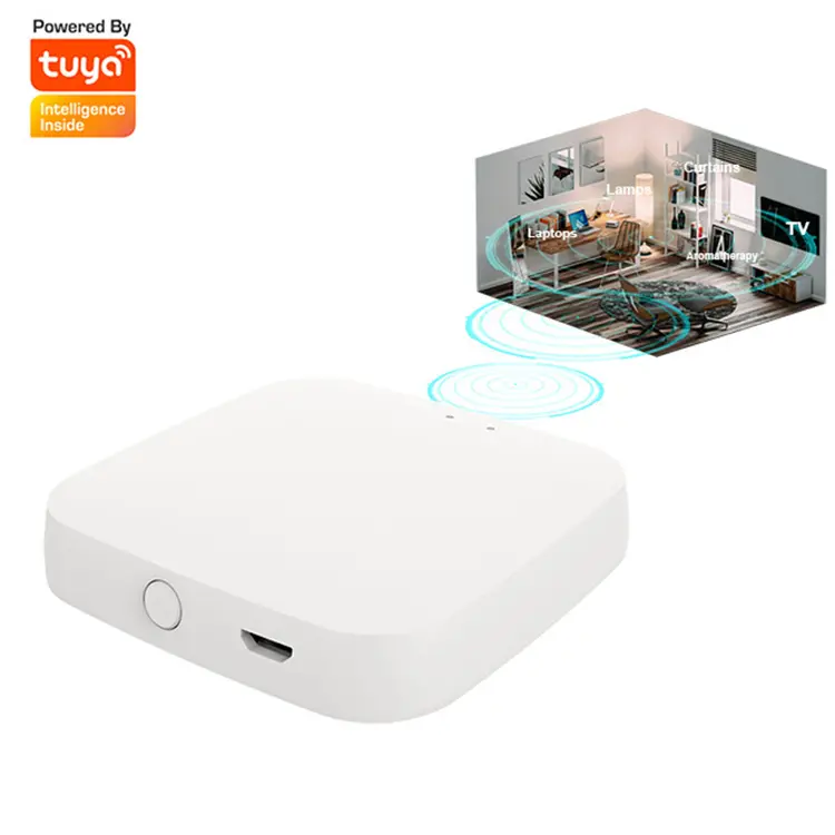 Tuya intelligentes Zigbee Bluetooth WLAN-Gateway für intelligente Heimautomation ZXGWMN-01