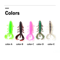 2023 Weihai usine 5.5cm 70mm 1.4G 2.7G Tpe plastique Silicone odeur lumineuse pêche Simulation appât doux crevettes leurre