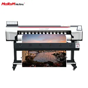 Groot Formaat Eco Solvent Uv Flatbed Inkjet Printer Roll Uv Banner Printer Sublimatie Buis Printer