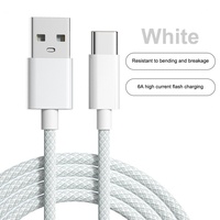 Câbles de charge USB vers Type C à charge rapide, 2M, 1.5M, 1M, câble de charge tressé pour téléphone portable, vente chaude