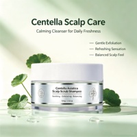 Shampoo exfoliant pour cuir chevelu à la Centella Asiatica OEM, nettoyage en profondeur, apaisant, anti-pelliculaire, pour cuir chevelu gras et irrité