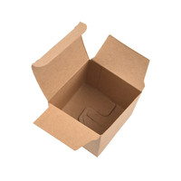 100 boîtes rigides en papier kraft brun recyclables avec matériaux recyclés pour l'emballage de bougies et de cadeaux, impression UV, artisanat de fête