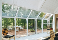 Kit de véranda en aluminium BOCHARM à montage facile, maison en verre modulaire préfabriquée pour projets résidentiels de jardin