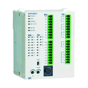 オリジナル新品 DVP28SV11T2 CPU プログラム容量 16k ステップ 24VDC 16 ポイントデジタル入力 12 出力 PLC プログラムロジックコントローラ - Product Image 3