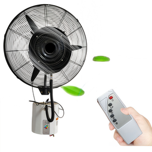 Télécommande noire murale industrielle <span class=keywords><strong>Ventilateur</strong></span> de pulvérisation électrique pour le refroidissement de l'espace Brume Humidification de l'eau Dépoussiérage - Product Image 1