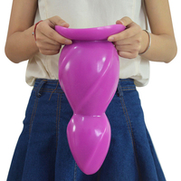 12.2" Monster Buttplug Extreme, Tapón Anal de Silicona Súper Grueso y Ancho, Impermeable, Dildo XXL en Forma de Calabaza