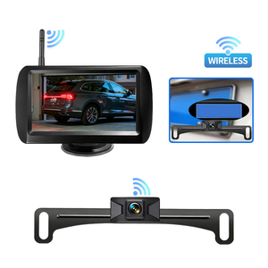 Sucker Cup 4.3 inch Wireless Screen with HD Night Vision License Plate Backup Camera For <b>Car</b> Suv - Product Image 1