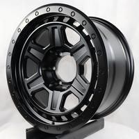 Nueva Llanta Forjada Todoterreno de 17 y 18 Pulgadas, 6 Orificios, Aleación de Aluminio Ligera, Diseño de 6 Radios, Acabado Negro, para Camionetas 4x4 y SUV