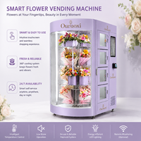 Distributeur automatique de bouquets 24h/24 et 7j/7, distributeur automatique de fleurs réfrigéré intelligent en libre-service, distributeur automatique de fleurs