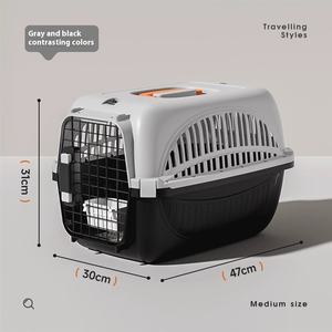 Portable Solide Motif Chat Transporteur De Poche En Plastique Sac De Voyage Boîte À Air Chat <span class=keywords><strong>Cage</strong></span> pour Animaux De Compagnie Chien Voiture <span class=keywords><strong>Cage</strong></span> Sacs À Dos - Product Image 6