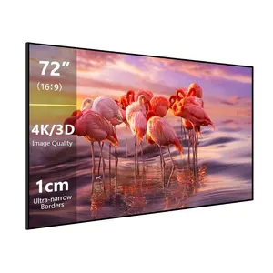 OEM 생산 나노 섬유 ALR HD 4K 3D 야외 시네마 72 인치 프로젝터 스크린