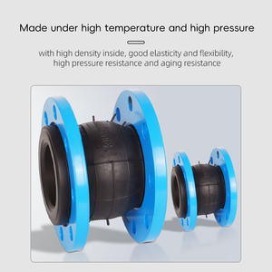 विस्तारित फ्लैंज कनेक्शन DN40-400 रबर विस्तार के लिए रबर विस्तार संयुक्त फ्लैंगेड रबर पाइप युग्मन संयोजन - Product Image 5