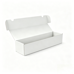 Caja de almacenamiento blanca extra grande con tapa abatible, rectangular, <span class=keywords><strong>r</strong></span>ígida, para tarjetas coleccionables TCG, distribuidor mayorista. - Product Image 3