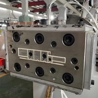 Ligne de production de profilés pour panneaux à persiennes WPC/PVC à double vis, machine de fabrication de panneaux Great Wall, haute productivité, automatique