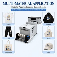 Imprimante DTF A3 de 30 cm, machine d'impression par transfert de film PET de 13 pouces pour t-shirts avec secoueur de poudre et sécheuse DIY
