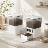 Distributeur de nourriture intelligent pour animaux de compagnie de 4,5 L avec puce RFID, enregistrement vocal et mode d'alimentation programmée, bol anti-vol pour chats