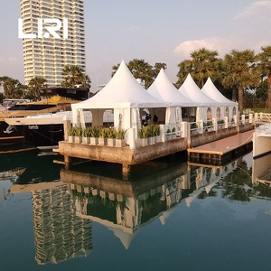 Gazebo Portatile Bianco per Esterni, Tenda da Spiaggia, Campeggio e Giardino, Pagoda 6x6 - Product Image 2