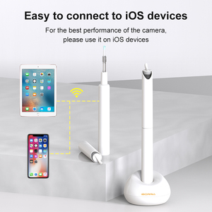IBORRIA <span class=keywords><strong>2021</strong></span> BR-018 Mini Otoscopio Inalámbrico Inteligente con Wifi para Extracción de Cera del Oído - Product Image 2