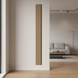 Panneaux acoustiques en bois modernes 60x240cm Chêne clair Isolation phonique Design d'intérieur - Product Image 2