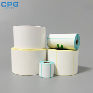 OEM Custom 38x25mm Glossy Thermal Label Sticker Roll Food Grade Safe Automotive Field Service Invoice Label - Product Image 1