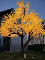 Neue künstliche LED-Außen leuchten RGB Farbwechsel Ahorn baum