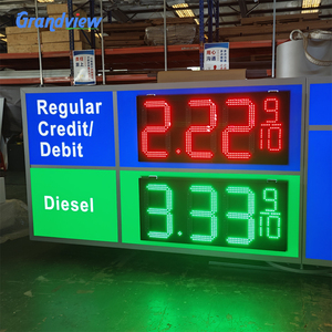 Buon prezzo multi vitale all'aperto prezzo del gas segno per il negozio o benzina stazione di rifornimento - Product Image 1