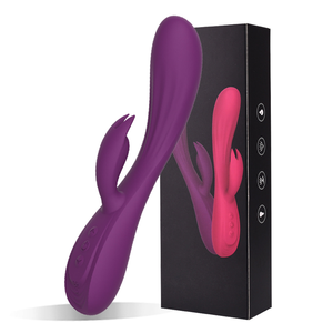 Vibratore <span class=keywords><strong>Rabbit</strong></span> in Silicone Morbido per Punto G, 10 Velocità di Vibrazione, Stimolatore Vaginale e Clitorideo per Donne - Product Image 1