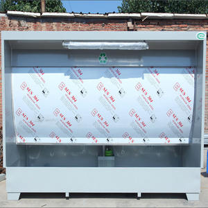 Özelleştirilmiş Küçük Tekli İş İstasyonu Su Perdesi Kabini Sprey Kabini Paslanmaz Çelik Sprey Kabini Parlatma ve Taşlama <span class=keywords><strong>Stand</strong></span>ı - Product Image 6