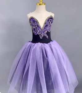 Costume de danse de ballet professionnel pour filles, petit cygne, long <span class=keywords><strong>tutu</strong></span> de danse romantique, costume de scène - Product Image 6