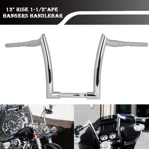 Stock Australien - Soldes - Guidons surélevés de 12 et 14 pouces pour motos <span class=keywords><strong>Harley</strong></span>-<span class=keywords><strong>Davidson</strong></span> 2013-2017 (12', 14', 16''). - Product Image 4
