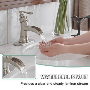 Nobile moderno classico con manico singolo rubinetto in acciaio inossidabile con finitura argento morbido Spray in ottone ceramico supportato a quattro colori - Product Image 2