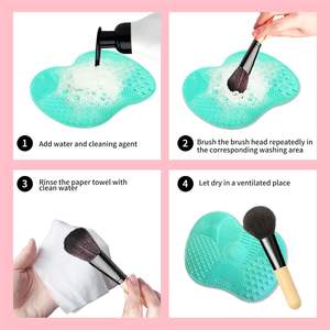 Nueva almohadilla limpiadora de brochas de maquillaje de silicona almohadilla de limpieza con ventosa - Product Image 6
