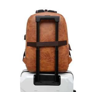 New Trending Latop <strong>Backpack</strong> Men's Pu <strong>Leather</strong> <strong>Laptop</strong> <strong>Backpack</strong> - Product Image 4