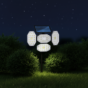 Lampada Solare da Giardino Aggiornata con Sensore di Movimento, Impermeabile IP65, LED Bianco Caldo, Montaggio a Parete, Garanzia di 2 Anni, Formato Grande, Plastica - Product Image 2