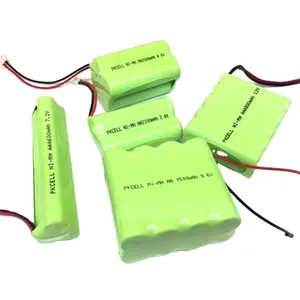 Aanpassen 7.2V Nimh Aa Batterij Oplaadbare Batterij 2000Mah Stapel Aa Oplaadbare Aaa Elektrische Batterij Nimh Pack