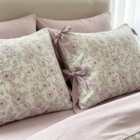 Parure de lit florale rose en surplus, directement de l'usine, élégante collection de literie vintage à motifs floraux