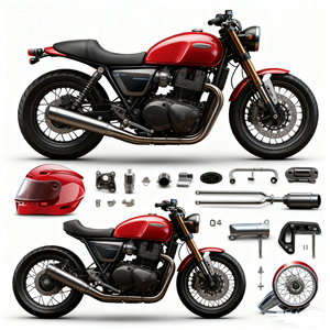 Repuestos Originales OEM de Alta Calidad para Motocicletas, Piezas Originales para Motos, Servicio de Mecanizado CNC, Accesorios para Motocicletas - Product Image 1