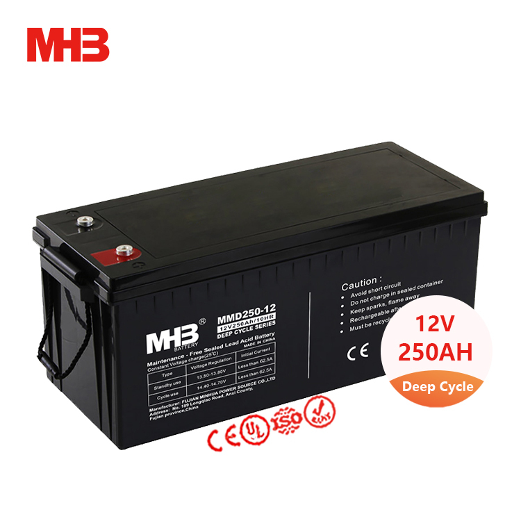 Mhb MMD250-12 <strong>12v</strong>/250ah Dry <strong>12v</strong> 250ah Solar <strong>Agm</strong> Vrla Price Lead Acid <strong>Deep</strong> <strong>Cycle</strong> <strong>Battery</strong> Trade