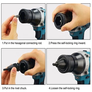 Herramientas Eléctricas a Batería ATO A8182, <span class=keywords><strong>Taladro</strong></span> Inalámbrico con Batería de Iones de Litio de 2.0Ah, Pistola <span class=keywords><strong>Remachadora</strong></span> Eléctrica ROHS - Product Image 4