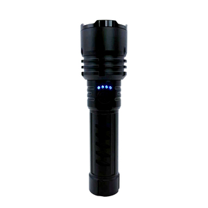 Lampe <span class=keywords><strong>torche</strong></span> LED zoomable avec indicateur de puissance, rechargeable par USB, <span class=keywords><strong>torche</strong></span> tactique étanche pour le camping en plein air, la randonnée - Product Image 1