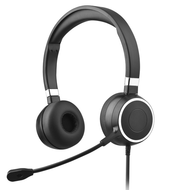 TV-2000 Over Ear Headset Office Wired Headphones Call Center Headset USB Headset with Microphone ENC Noise Cancelling