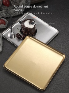 Plaque de barbecue commerciale en acier inoxydable 304 de style coréen Plaque de barbecue rectangulaire 304 pour café Dim Sum Flat Party - Product Image 5