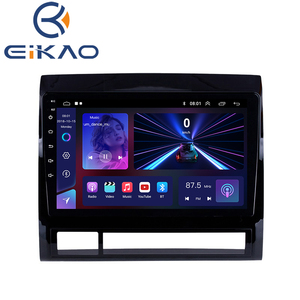 Untuk toyota tacoma Hilux US 2005-2013 Android 10 9 "2Din Mobil GPS Navi Radio Head Unit mendukung wifi kontrol roda kemudi