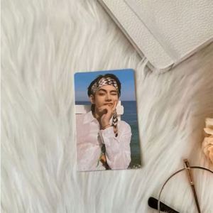 Carte photo KPOP personnalisée double face, design étoiles holographiques, collection de fans colorée, style Lomo, souvenir en papier, collection cadeau - Product Image 3