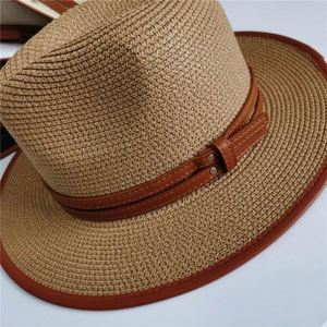 Sombrero Fedora de Paja con Visera para el Sol, Estilo Casual para Hombre y Mujer, Protección Solar para la Playa y el Verano 2023 - Product Image 5