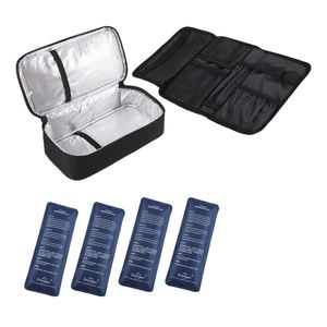 Caja Refrigerada de Viaje para Insulina Reutilizable Personalizada, 4 Bolsas de Hielo, Forro Aislante, Organizador para Diabéticos, Bolsas de Almacenamiento de Medicamentos de Poliéster - Product Image 3