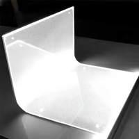 호텔용 레이저 커팅 도팅 LGP 투명 PMMA 보드 경량 아크릴 시트 LED 패널 라이트 가이드 플레이트 디밍 가능 간편